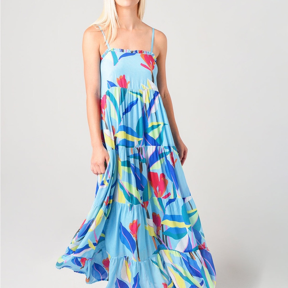 Oliphant Multicolor Floral Maxi Dress